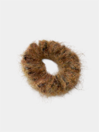 LEOPARD MARRON - THE SCRUNCHY